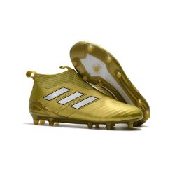 Adidas ACE 17+ PureControl FG fodboldstøvler mænd - Guld Hvid_1.jpg